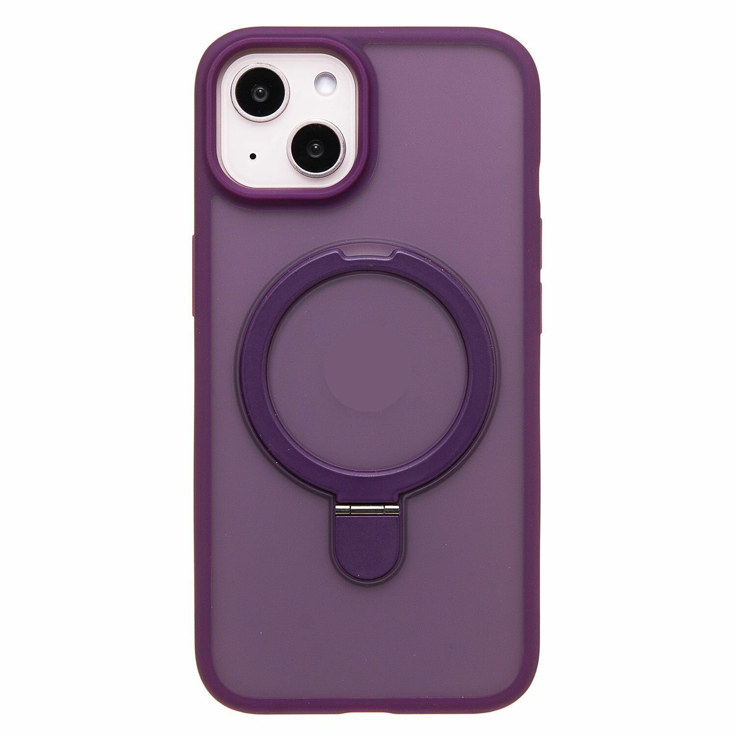 Чехол с кольцом-MagSafe на Apple iPhone 13 / Трансформация в подставку / фиолетовый