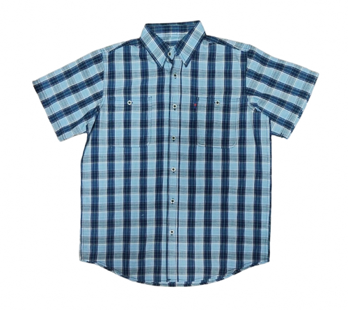 Рубашка WEST RIDER, размер 52, голубой, синий
