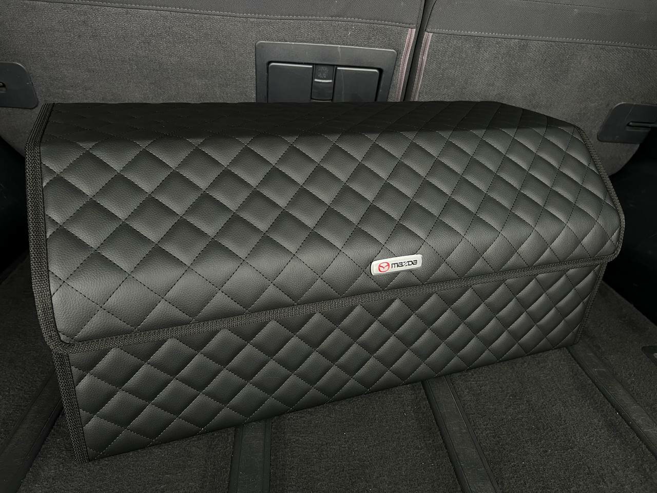 Органайзер для багажника Mazda / Мазда / Кофр 70х30х30, сумка, саквояж, ящик, черный с черной отстрочкой