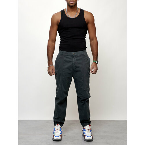 Джинсы зауженные , размер W33/L29, серый джинсы зауженные размер w33 l29 черный