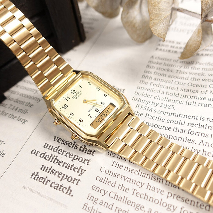 Наручные часы CASIO Collection, золотой — фото 1