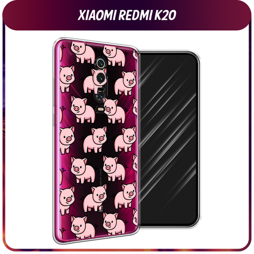 Силиконовый чехол на Xiaomi Redmi K20/K20 Pro/Xiaomi Mi 9T/9T Pro / Сяоми Редми К20 Веселые поросята, прозрачный силиконовый чехол на xiaomi redmi k20 k20 pro xiaomi mi 9t 9t pro сяоми редми к20 радужный кружевной узор прозрачный