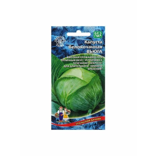 5 упаковок Семена Капуста Вьюга, 0,3 г семена капуста белокочанная вьюга 0 5 г