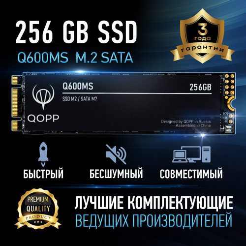 256 GB Внутренний SSD накопитель M2 QOPP SATA3 60 Гбитс жесткий диск для ноутбука и компьютера 270000₽