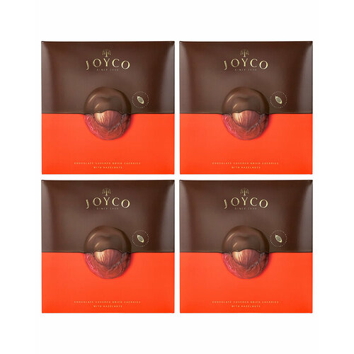 Шоколадные конфеты JOYCO Сухофрукт вишни в шоколаде с фундуком 170 гр. - 4 шт.