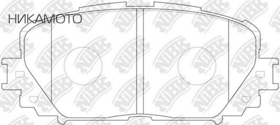 NIBK PN1518 Колодки дисковые PN1518 NiBK