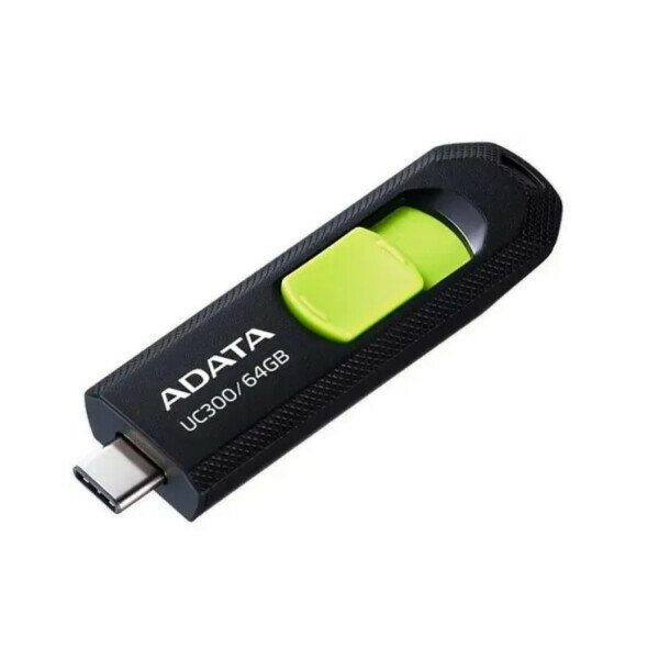 Флеш-диск A-Data 64Gb (ACHO-UC300-64G-RBK/GN)