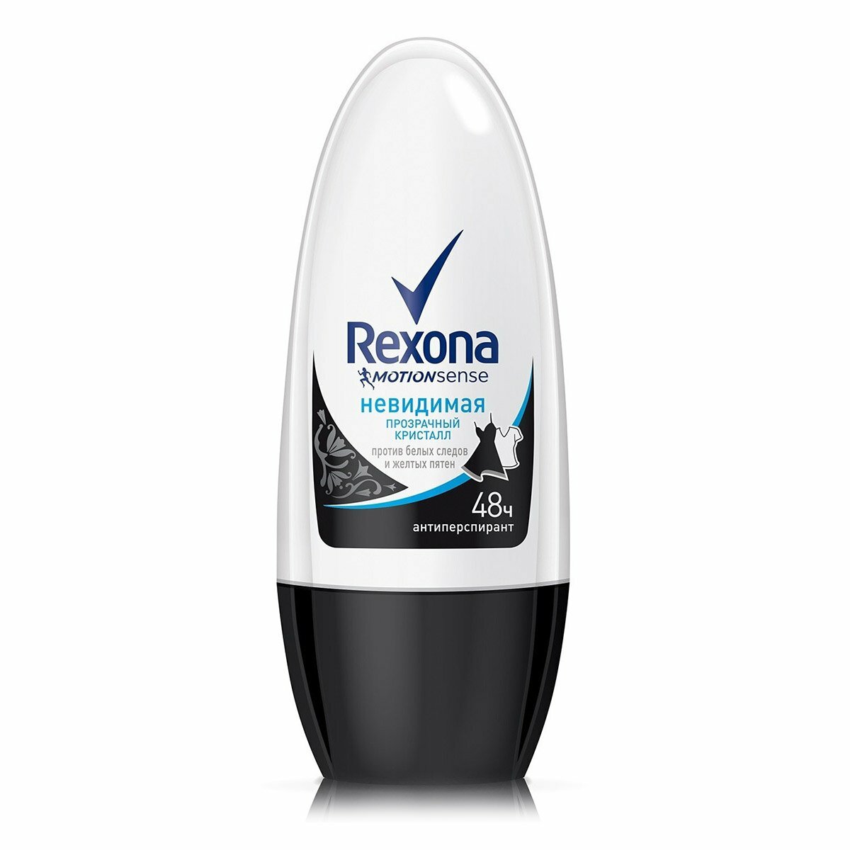 Rexona Антиперспирант MotionSense Невидимая Прозрачный кристалл, ролик, флакон, 50 мл, 1 шт.