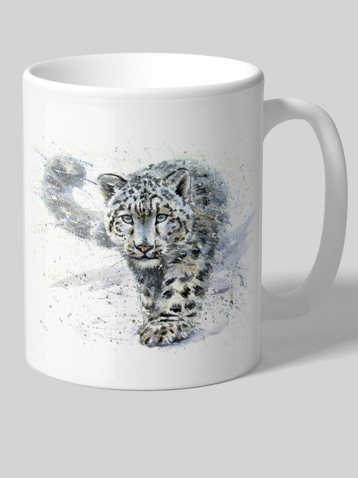 Кружка cooperative.moscow " Снежный барс " (кружка со Снежным барсом , Снежный барс , барс, питомец, кружка с животным , подарок с любовью, друг человека, кружка с питомцем) , 330 мл, 1 шт