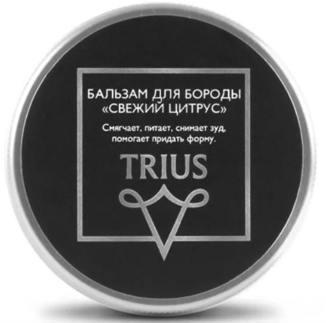 Trius Beard Balm Питательный, увлажняющий и смягчающий бальзам для бороды Свежий Цитрус Триус 50 мл