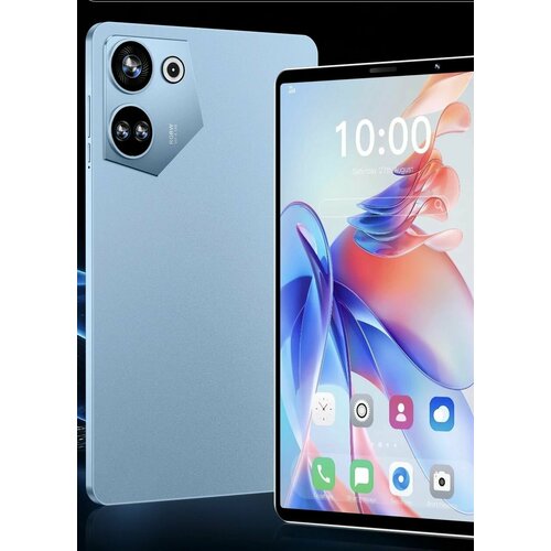 Синий Планшет детский для игр P10 Ultra 464 GB 81 дюйм экран Android 12 Много Подарок 585000₽