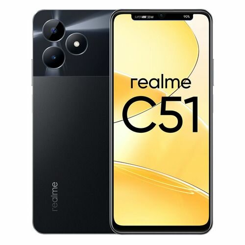 Смартфон REALME C51 4/64 Gb, RMX3830, черный