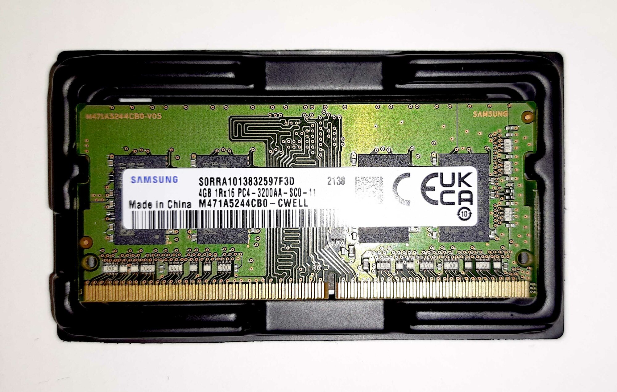Память SO-DIMM DDR4 4Gb, 3200MHz, Samsung (M471A5244CB0-CWE)