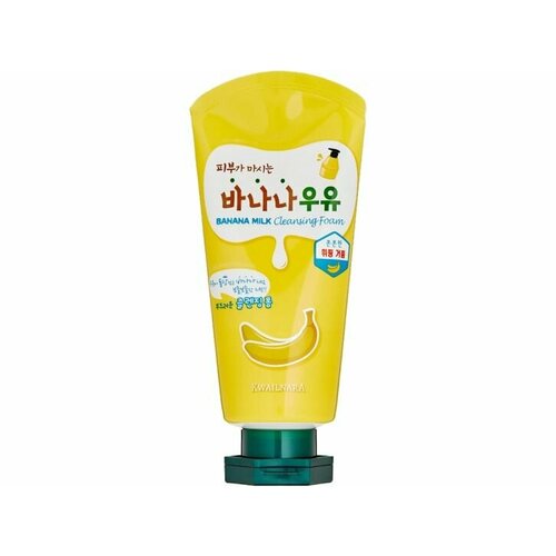 Очищающая пенка для лица с бананом и молоком Kwailnara BANANA MILK Cleansing Foam