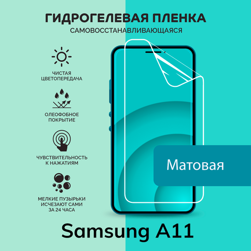 Гидрогелевая защитная плёнка для Samsung A11 / матовая плёнка