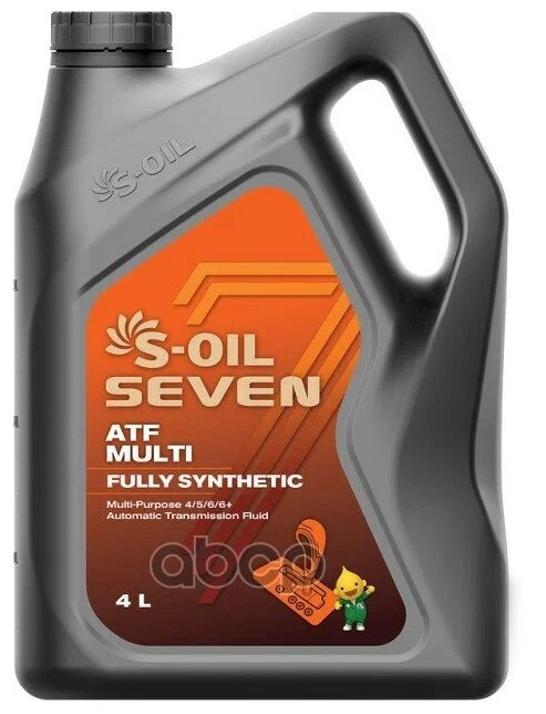 Трансмиссионная Жидкость Seven Atf Multi 4Л, Синтетика S-Oil арт. E107985