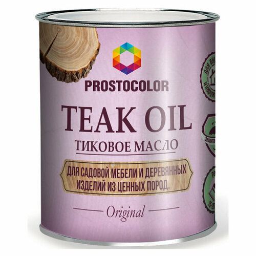 Масло тиковое Prostocolor Teak Oil, Бесцветный, 0,75л