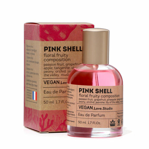 Парфюмерная вода женская Vegan Love Studio Pink Shell, 50 мл (по мотивам Bombshell by victoria´s (V.Secret) туалетная вода женская miss paradise 50 мл по мотивам bombshell by victoria´s v secret