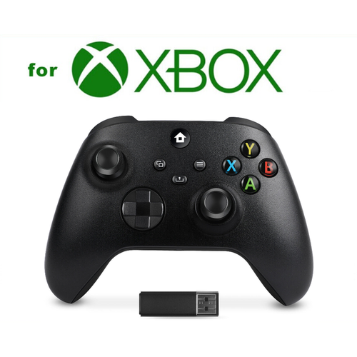 Игровой беспроводной контроллер ( геймпад ) с адаптером, Xbox Series X / S / One/ PC, 2.4G, Wireless Controller, черный microsoft controller for xbox wireless carbon black