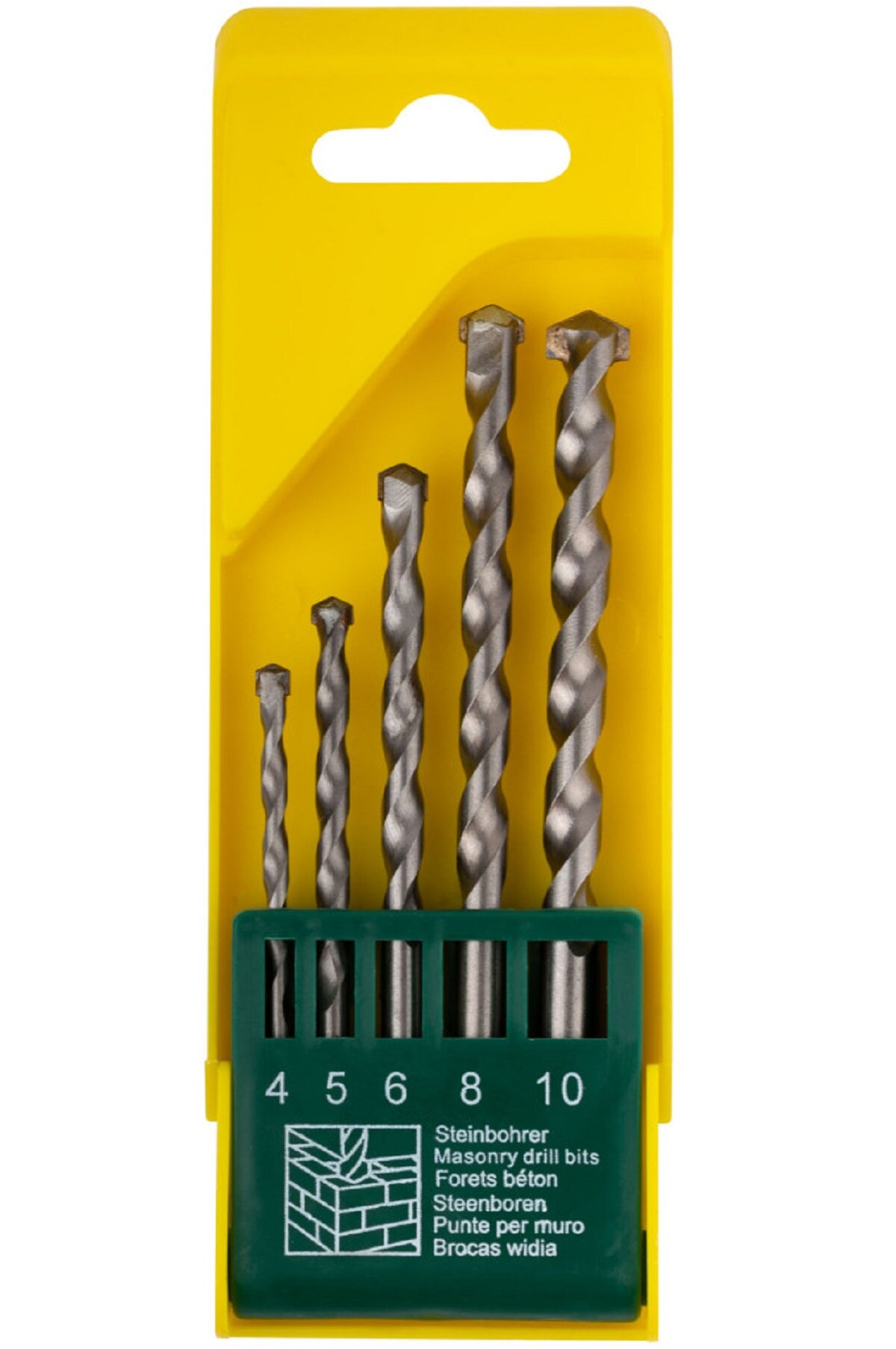 фото Набор сверл по бетону (5 шт, 4-10 мм) ударные FIT