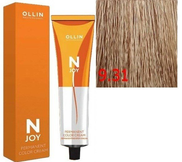 OLLIN PROFESSIONAL 5/37 крем-краска перманентная для волос, светлый шатен золотисто-коричневый / N-JOY 100 мл - фото №9