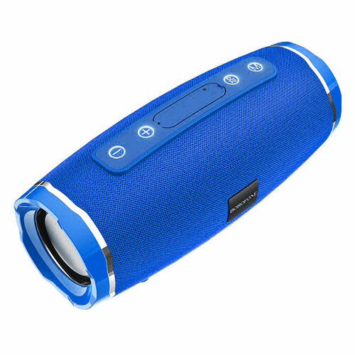 Аудиосистема портативная Borofone BR3 Rich sound, синий (BT, FM, MP3, AUX) 5Вт колонка портативная borofone br8 broad sound пластик tf usb aux tws fm цвет красный