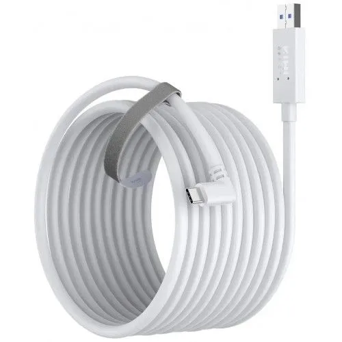 Кабель MiMAXO для Oculus Quest 2 Link Cable (5м) (USB Type C-Type C) (White) кабель для oculus quest 2 link cable mimaxo 5м usb 3 0 type a type c black