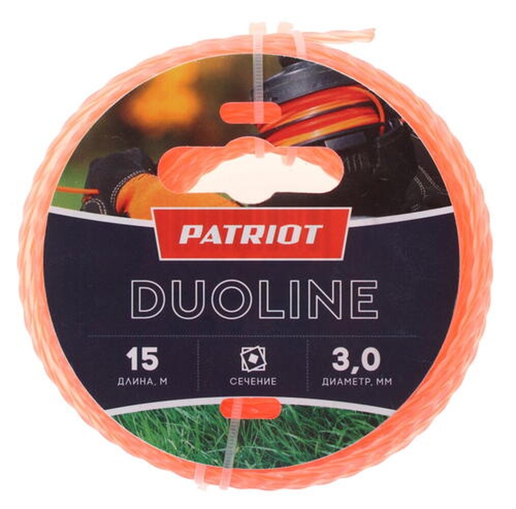 Леска для триммеров Patriot Duoline 805401171