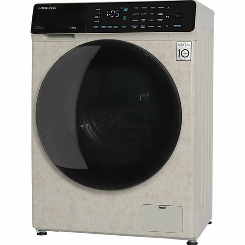Стиральная машина с фронтальной загрузкой 595 см на 7 кг Hiberg i-DDQ9 - 712 Ym бежевая 6160000₽