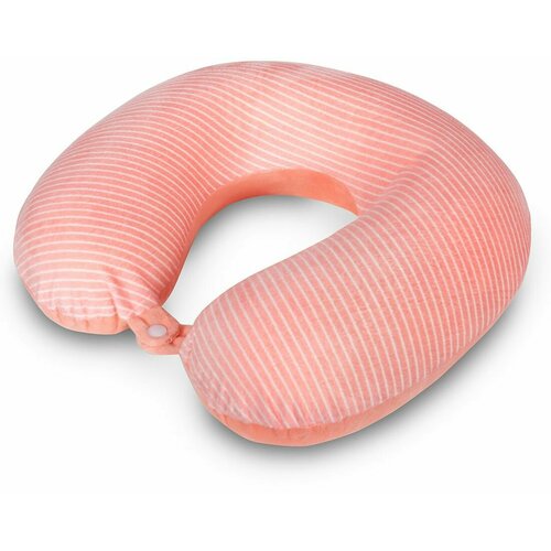 Мягкая подушка на шею розовая