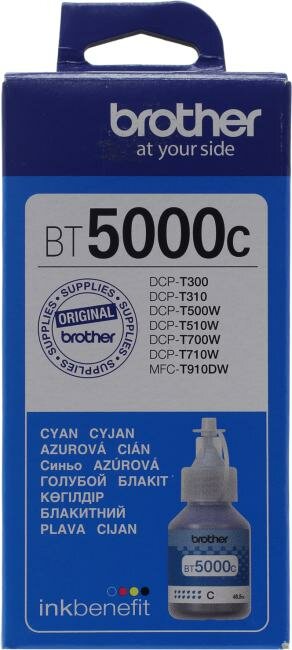 Чернила Brother BT5000C, 5000 стр, голубой