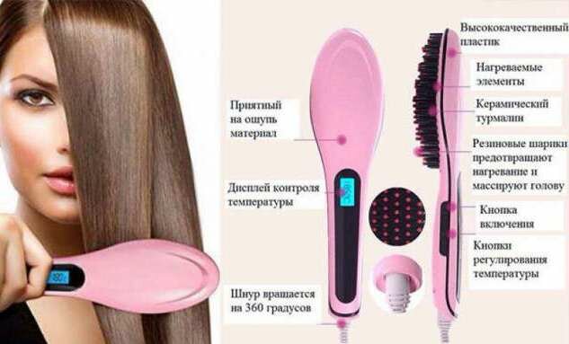 Расческа выпрямитель Fast Hair Straightener