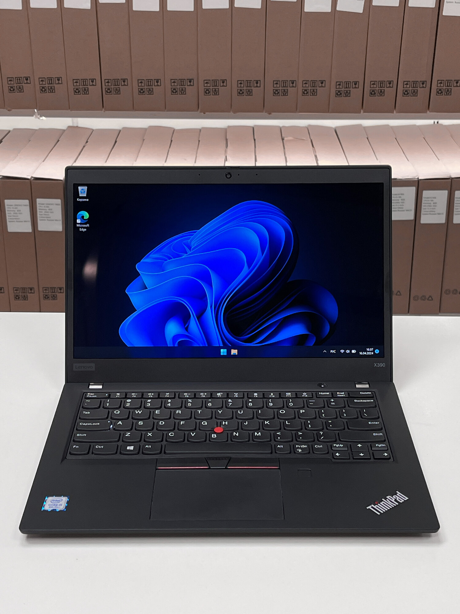 Lenovo ThinkPad X390, intel Core i5-8265u, 13.3" Full HD IPS, SSD 256Gb (RFB)
