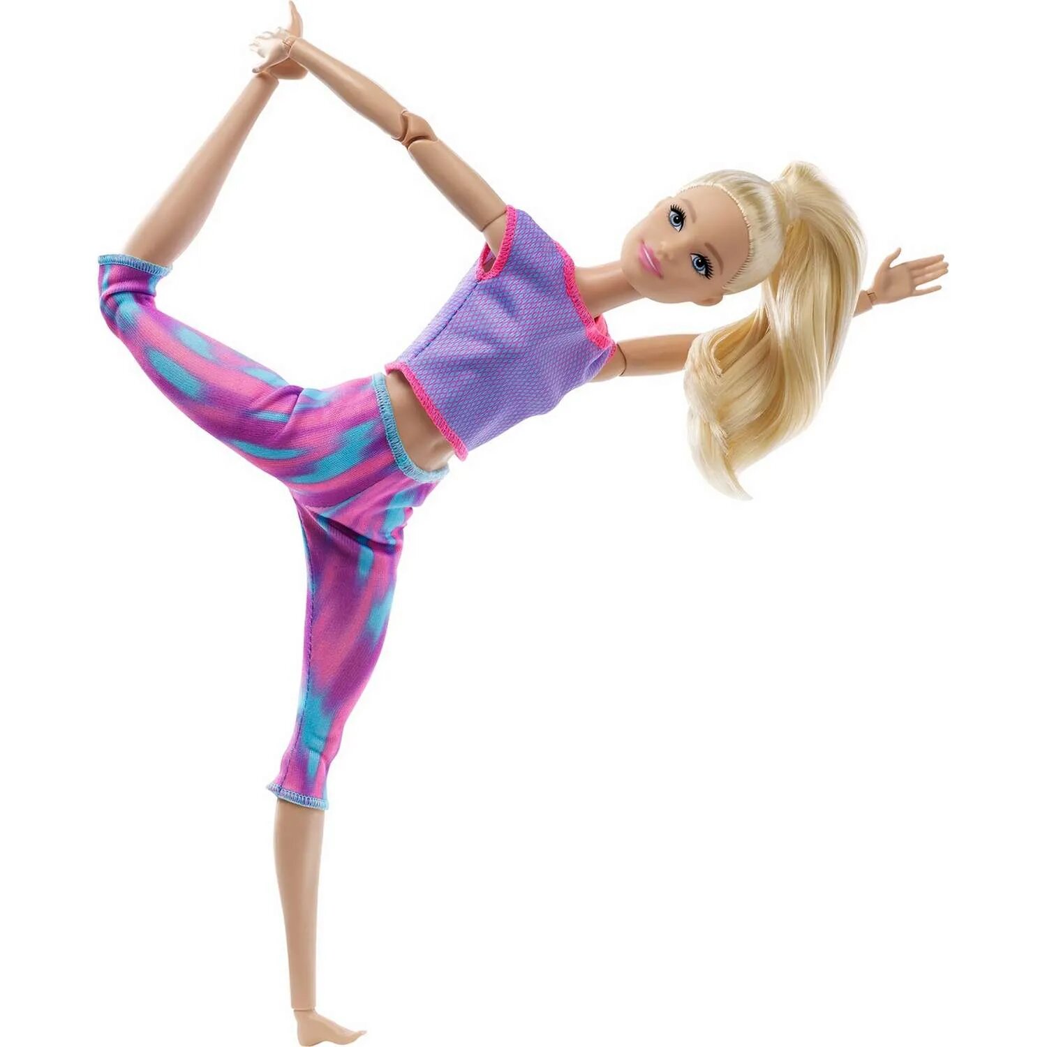 Кукла Barbie Безграничные движения Блондинка в серой футболке - фото №19