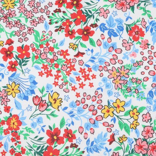 Ситец набивной арт 43 рис 21219 вид 1 Полевые цветы 4050см AstraCraft 240₽