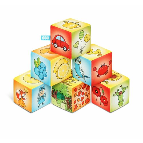 Набор мягких кубиков Азбука цвета 924 набор мягких кубиков малышарики азбука