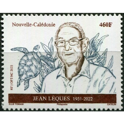 Новая Каледония 2023. Жан Лекес, политик (MNH OG) Почтовая марка