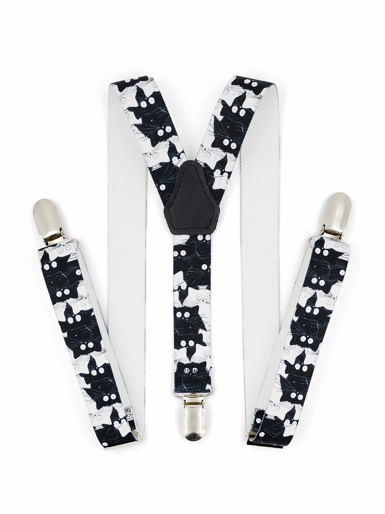 Подтяжки Андерсен для детей, размер 120-160, экрю, черный