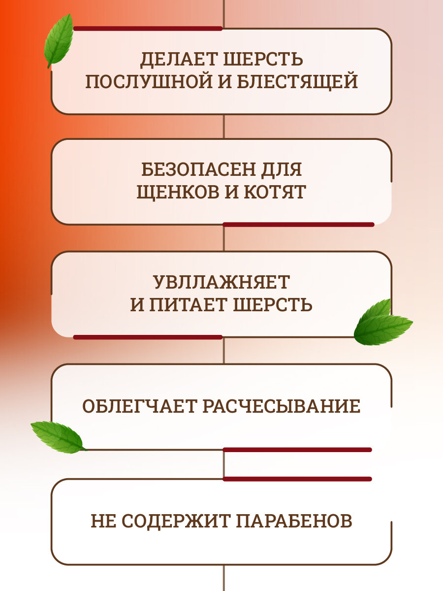 Изображение Натуральный BIO-кондиционер для блеска шерсти Biogance GlissHair 250 мл