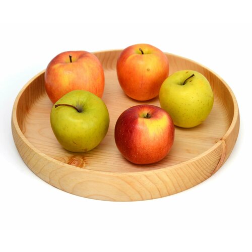 Тарелка деревянная большая из кедра D29 H4 Поднос 1600₽