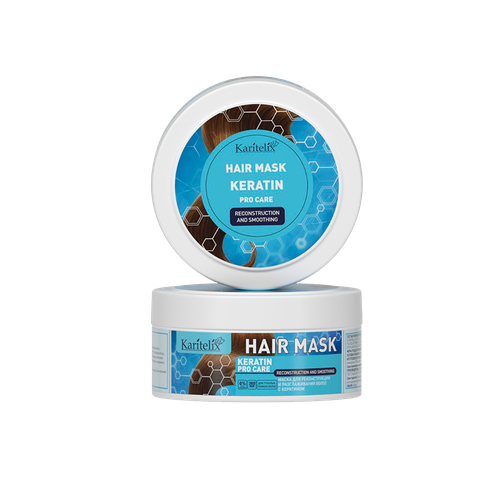 KARITELIX, KERATIN, Маска реконструктор и разглаживание для тусклых и ломких волос, 300 мл