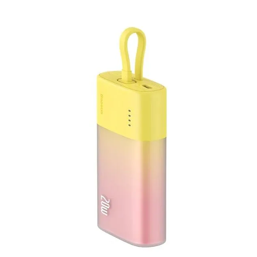 Внешний аккумулятор Baseus With Cable 5200mAh 20W Pocket Version Yellow Type-C 2440₽