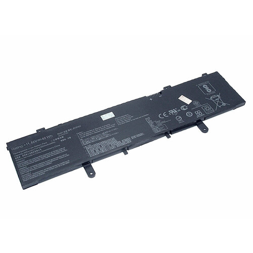 Аккумуляторная батарея для ноутбука Asus VivoBook 14 X405 X405U (B31N1632 ) 11.52V 42Wh аккумулятор для asus vivobook 14 a405 f405 s405u x405u b31n1632 42wh 11 52v