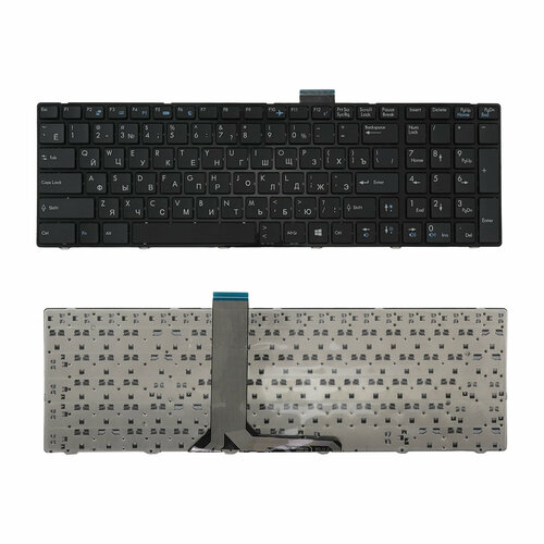 Клавиатура для ноутбука MSI GE70, GP60 черная с рамкой клавиатура для ноутбука msi ge70 черная с рамкой и подсветкой 7 цветов