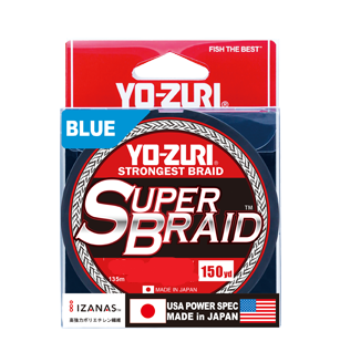 Duel/Yo-zuri, Шнур PE Superbraid, 135м, Blue, 10lb, 0.15мм