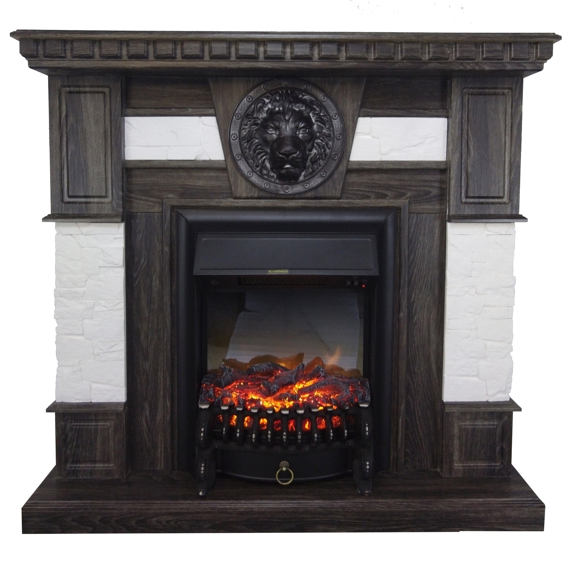 Электрокамин Порту с очагом Fobos