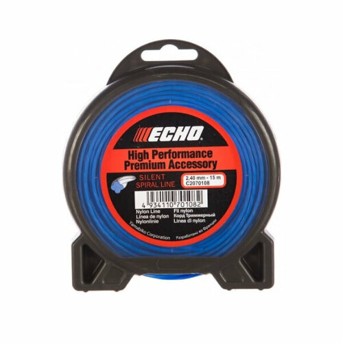 Леска ECHO Cross Fire 2.4мм 15м витой крест C2070108 леска для триммера echo cross fire line 2 0 мм 108 м крест c2070137