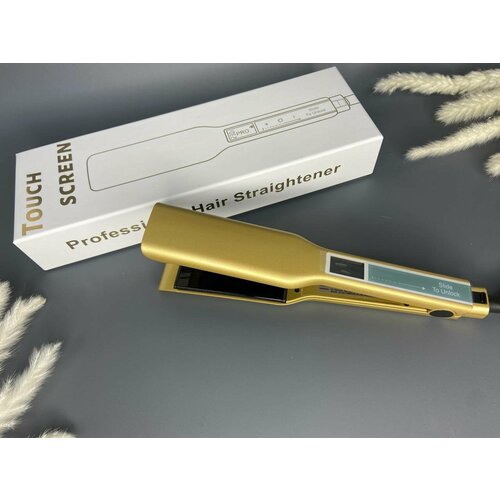 Утюжок для волос с широкими золотыми титановыми пластинами 232C 292000₽