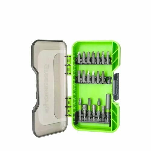 Набор бит в кейсе Greenworks арт 2944007 20 предметов 1190₽