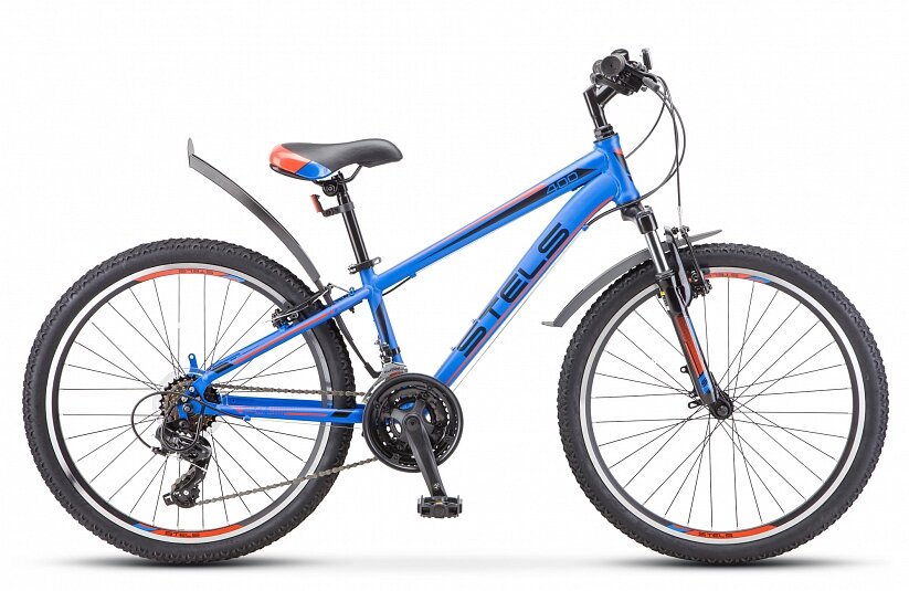 Велосипед Подростковый Stels Navigator 400 V 24" F010 рама 12', синий/красный